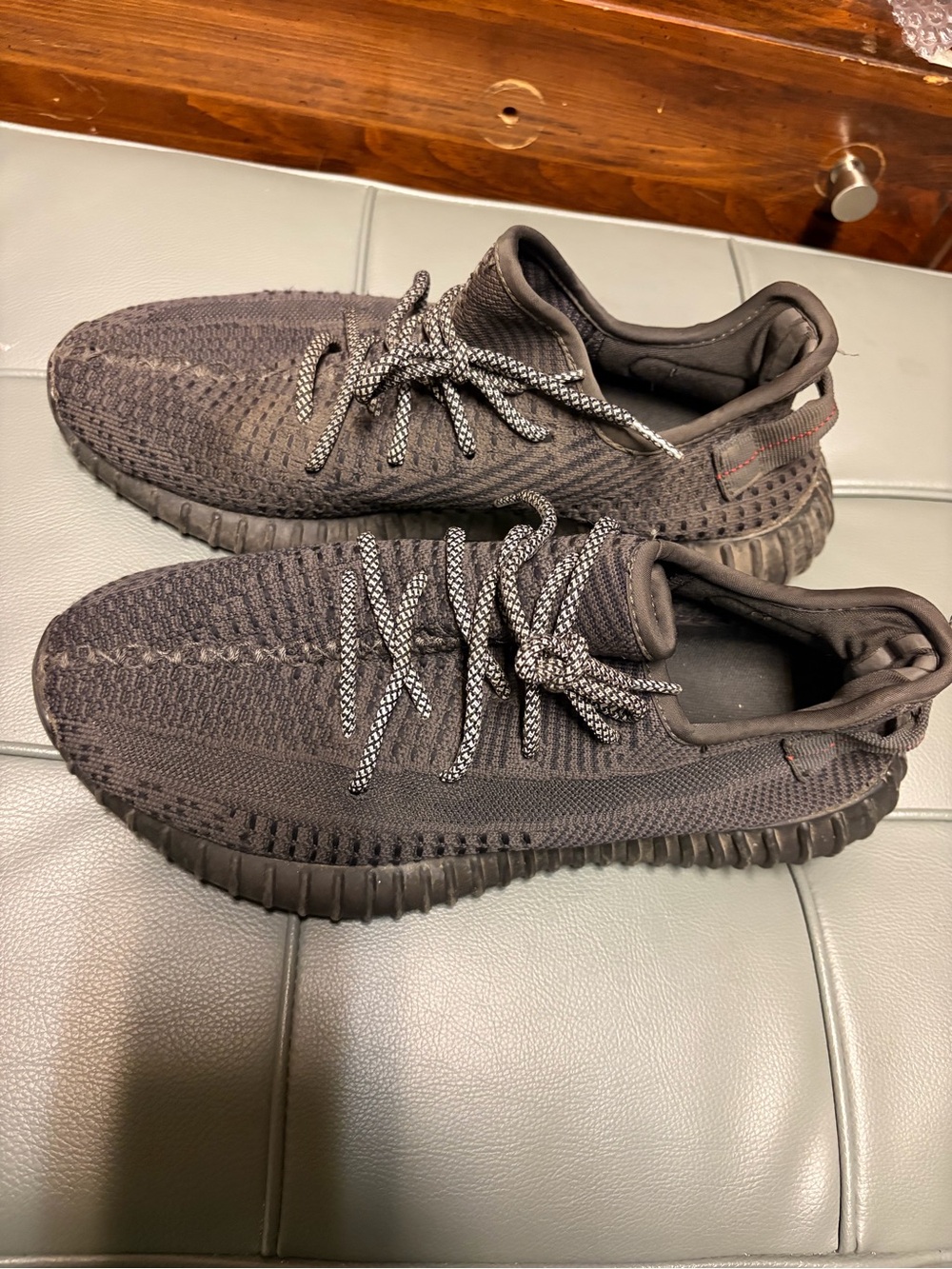 Yeezy Boost 350 V2 Black Knit Athletic Shoes